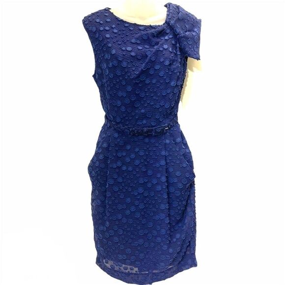 Eva Franco polka dot sheath dress retro style 40s - Picture 1 of 16